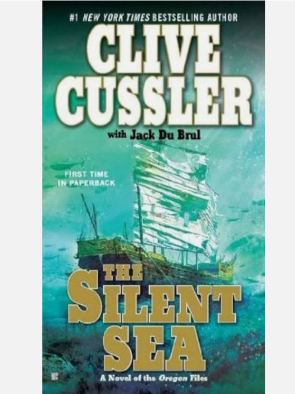 5/$15 Book Silent Sea Clive Cussler Oregon Files 7 MMPB Long Tall Action